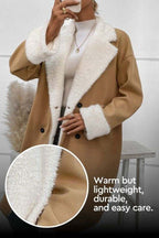 Nordic Warmth Shearling-Lined Coat