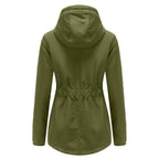 DGHM-JLMY 1/2 Pack Women's Windproof Waterproof Cotton Coats Fashion Warm Hooded Outerwear Solid Thick Fleece Jacket