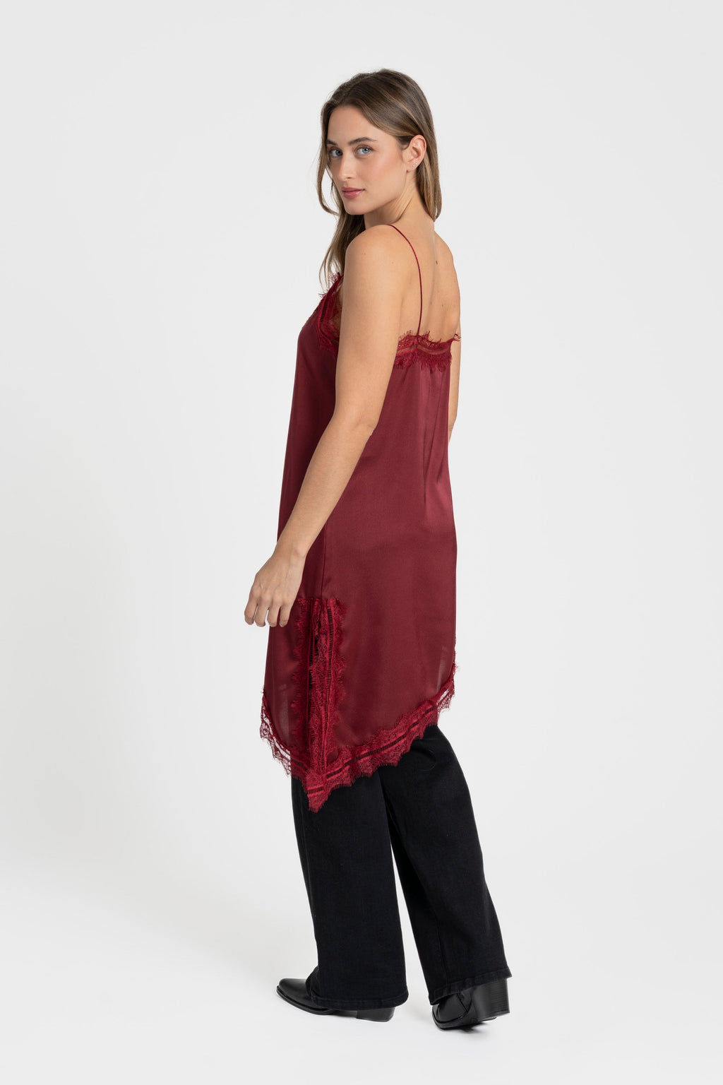 VESTIDO ARMONIAS SATINADO