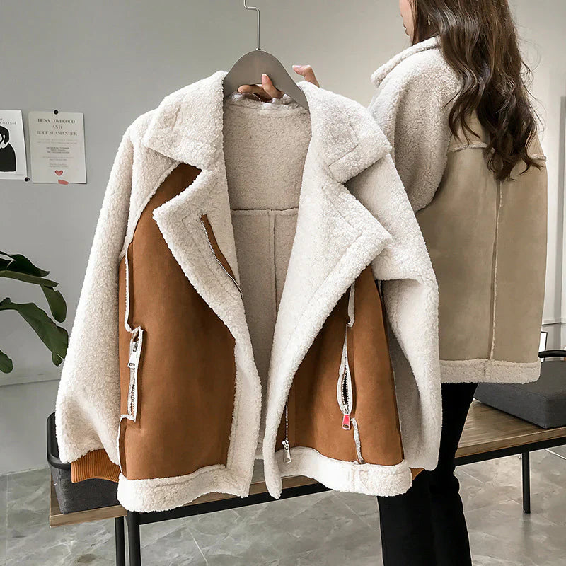 Veste  Courte Style Moto Courte