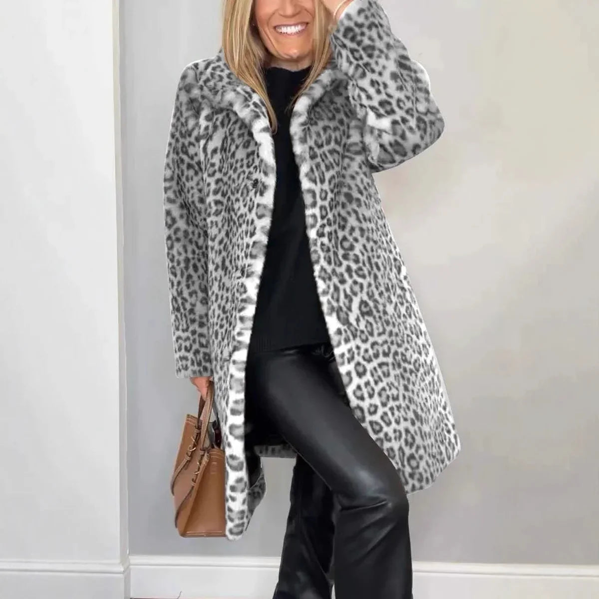 FURIA | Manteau Léopard Stylé
