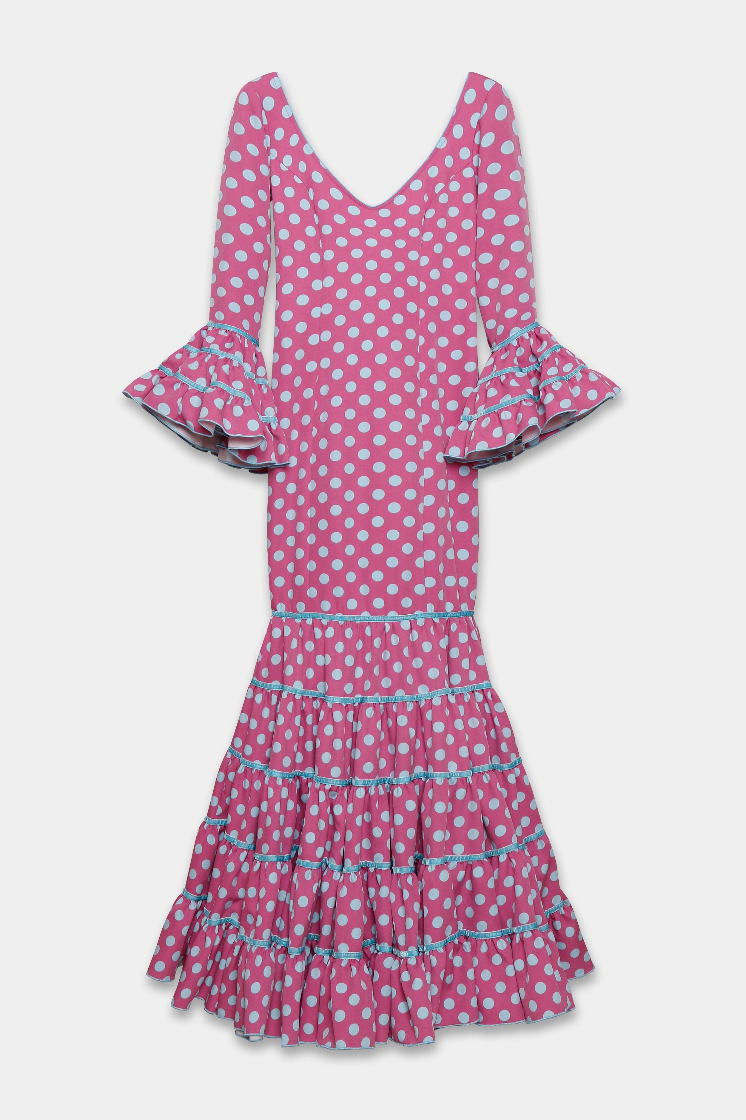 TRAJE FLAMENCA SRA ROSALÍA LUNARES MEDIANOS