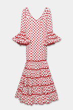 TRAJE FLAMENCA SRA ROSALÍA LUNARES MEDIANOS