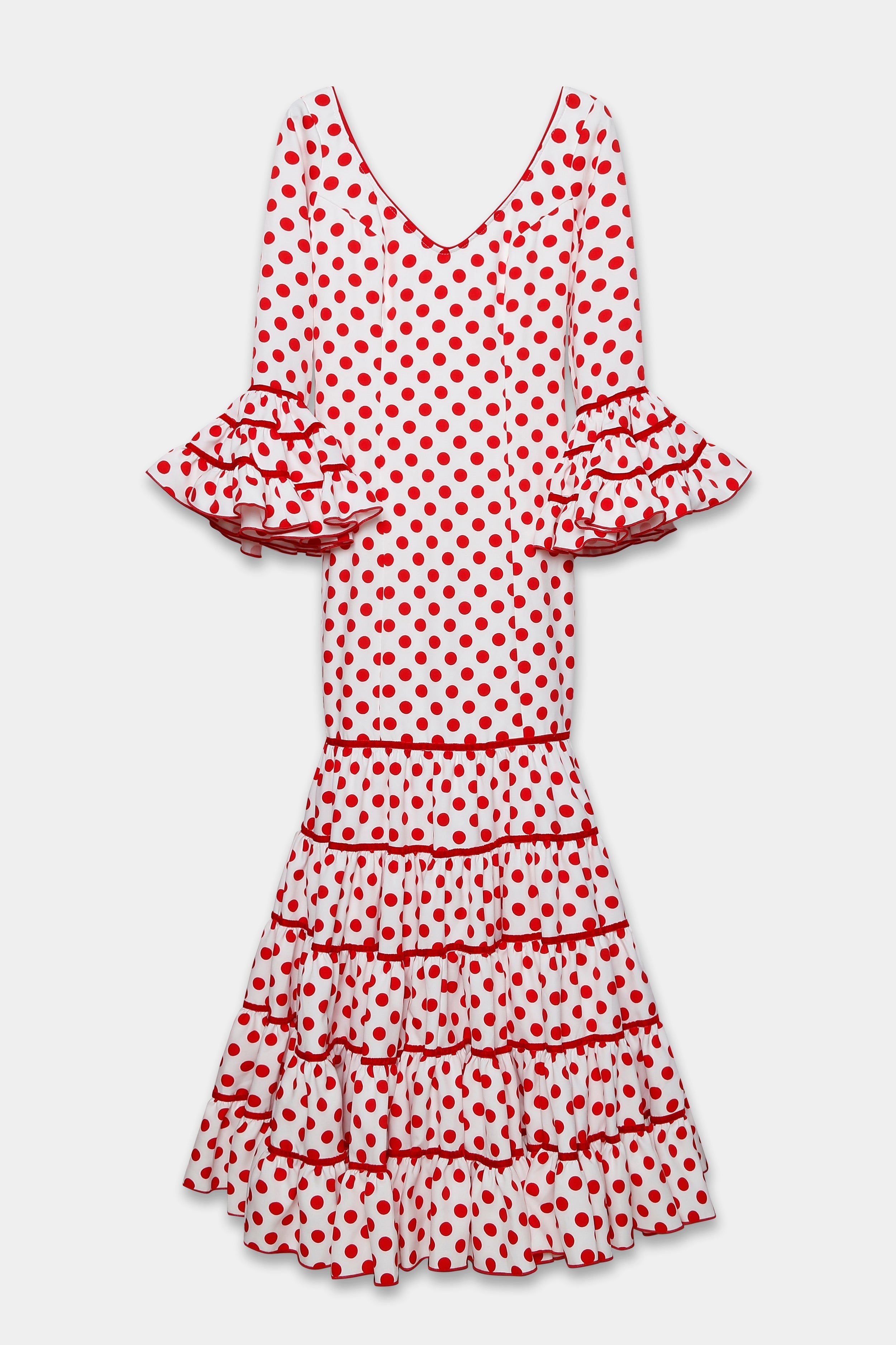 TRAJE FLAMENCA SRA ROSALÍA LUNARES MEDIANOS