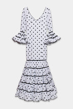 TRAJE FLAMENCA SRA ROSALÍA LUNARES PEQUEÑOS