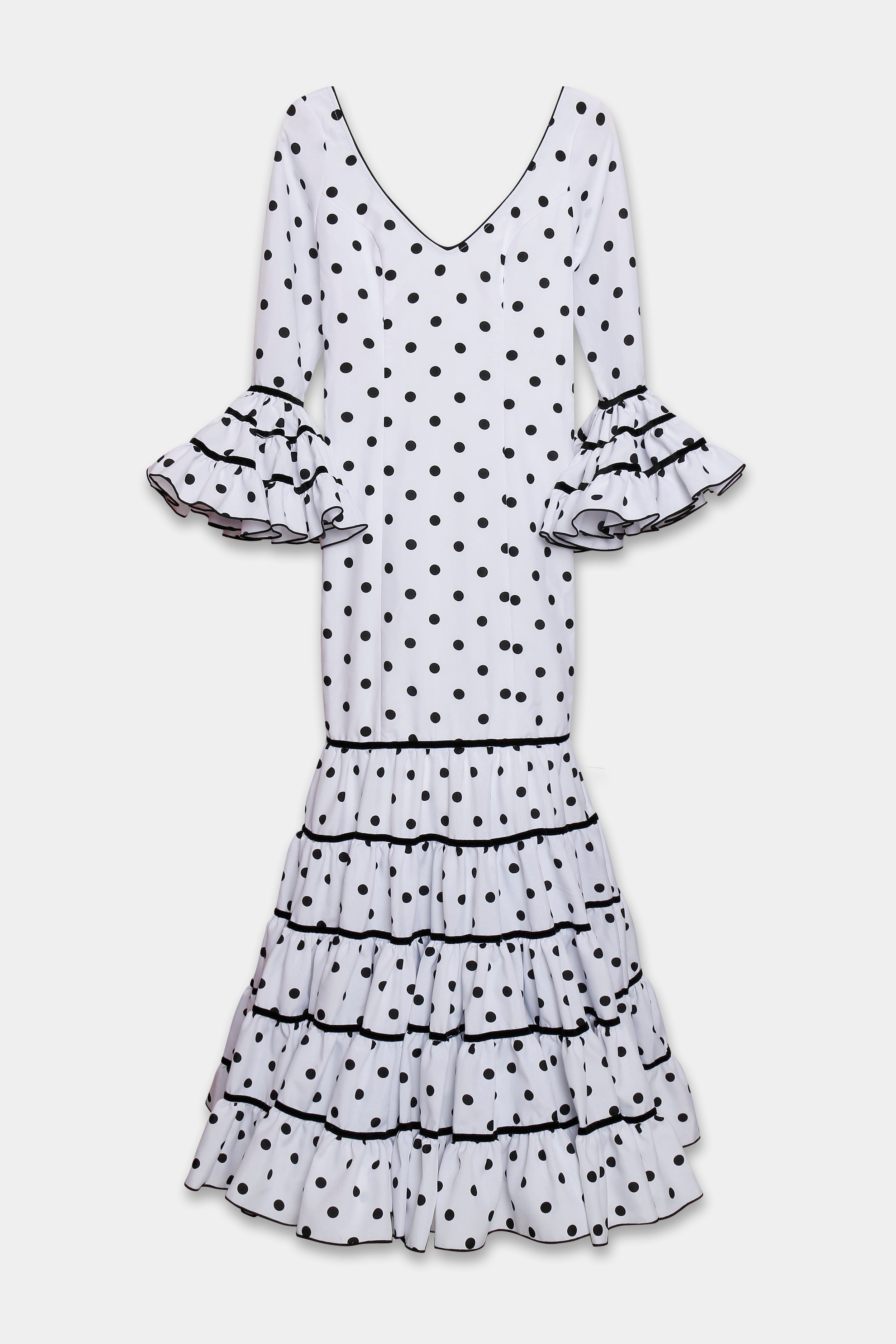 TRAJE FLAMENCA SRA ROSALÍA LUNARES PEQUEÑOS