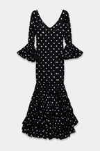 TRAJE FLAMENCA SRA ROSALÍA LUNARES PEQUEÑOS