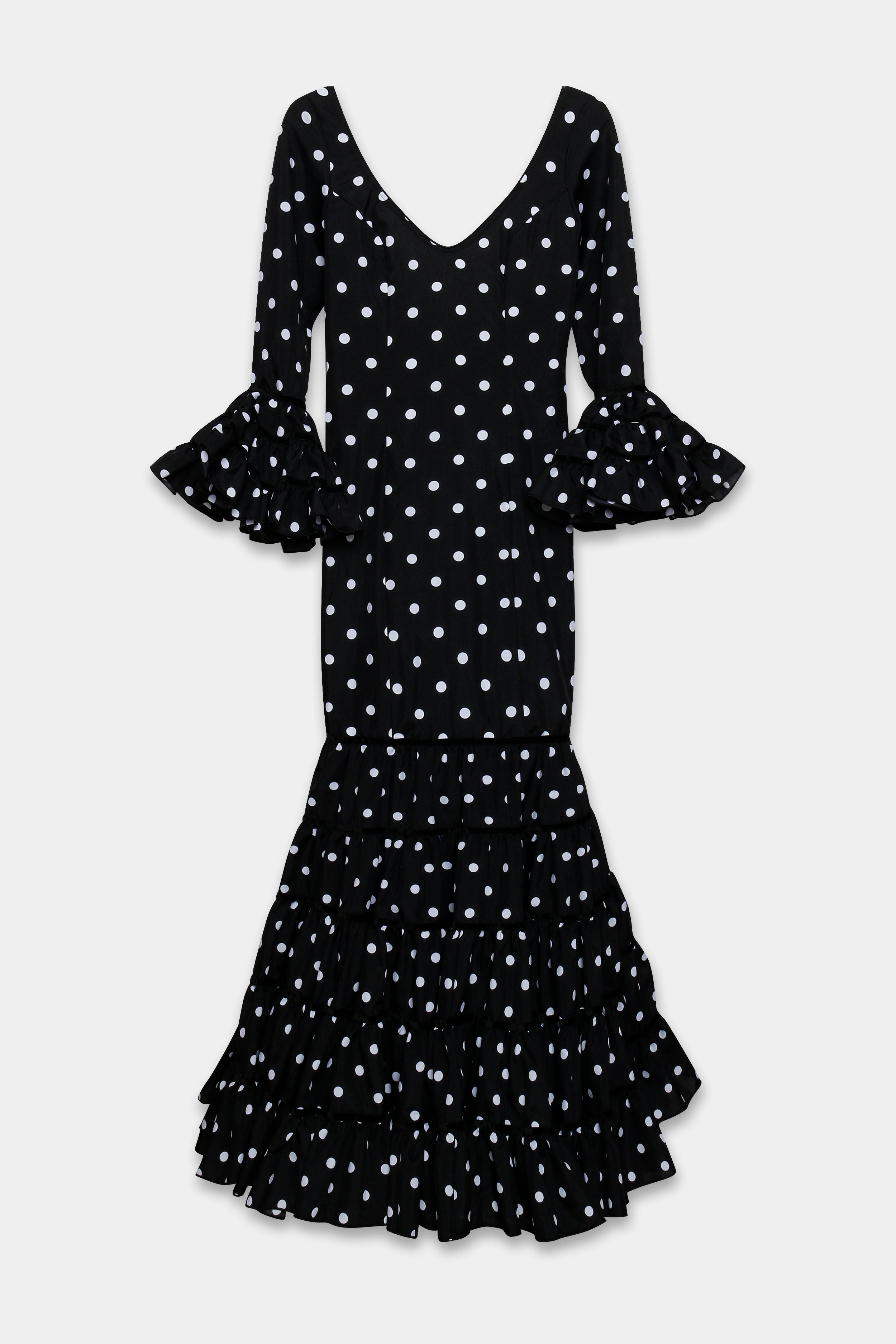 TRAJE FLAMENCA SRA ROSALÍA LUNARES PEQUEÑOS