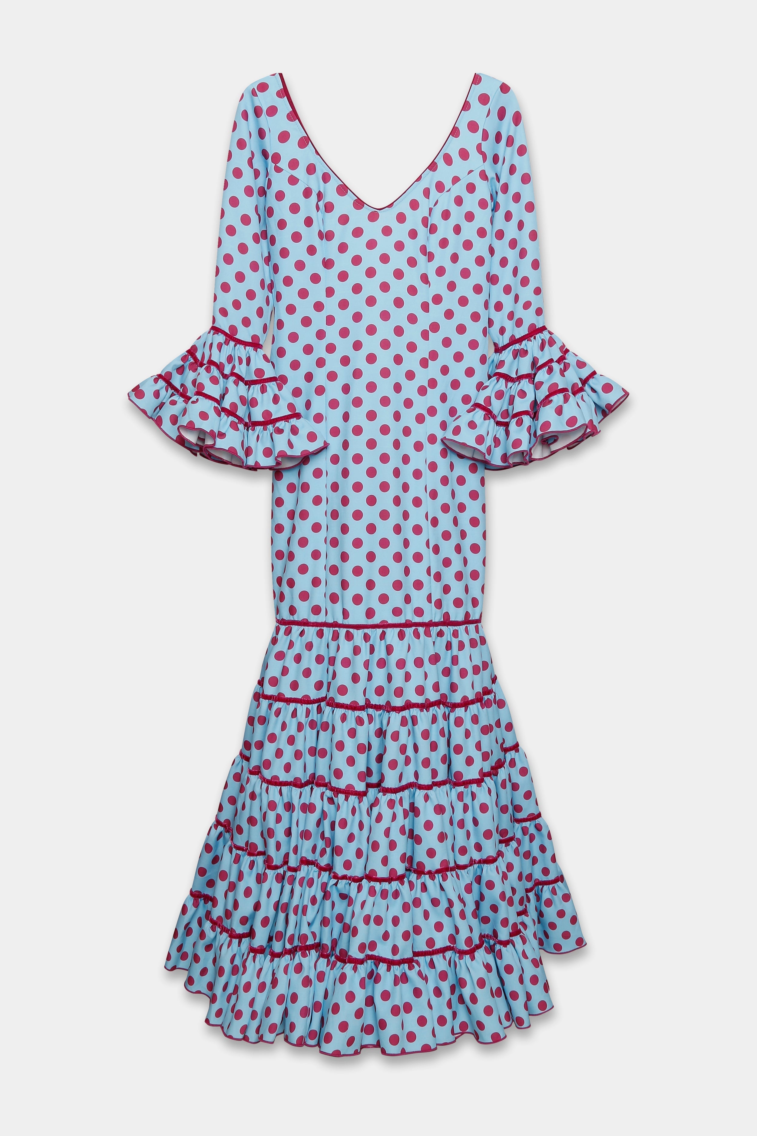 TRAJE FLAMENCA SRA ROSALÍA LUNARES MEDIANOS