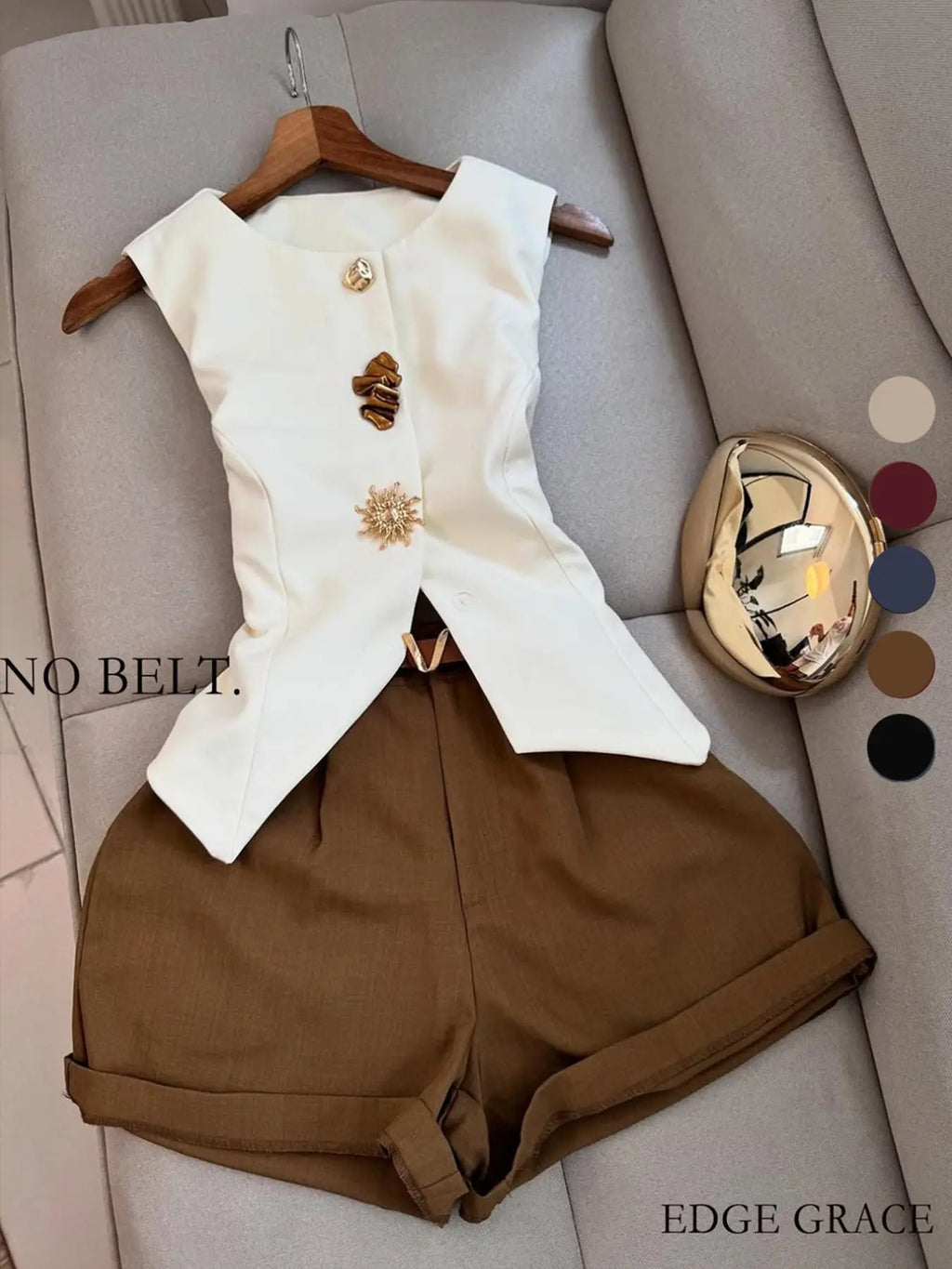 Women's Casual Sleeveless Top and Short Pants Set, Womenswear, Perfect for Daily Wear, Comfortable and Stylish for Women