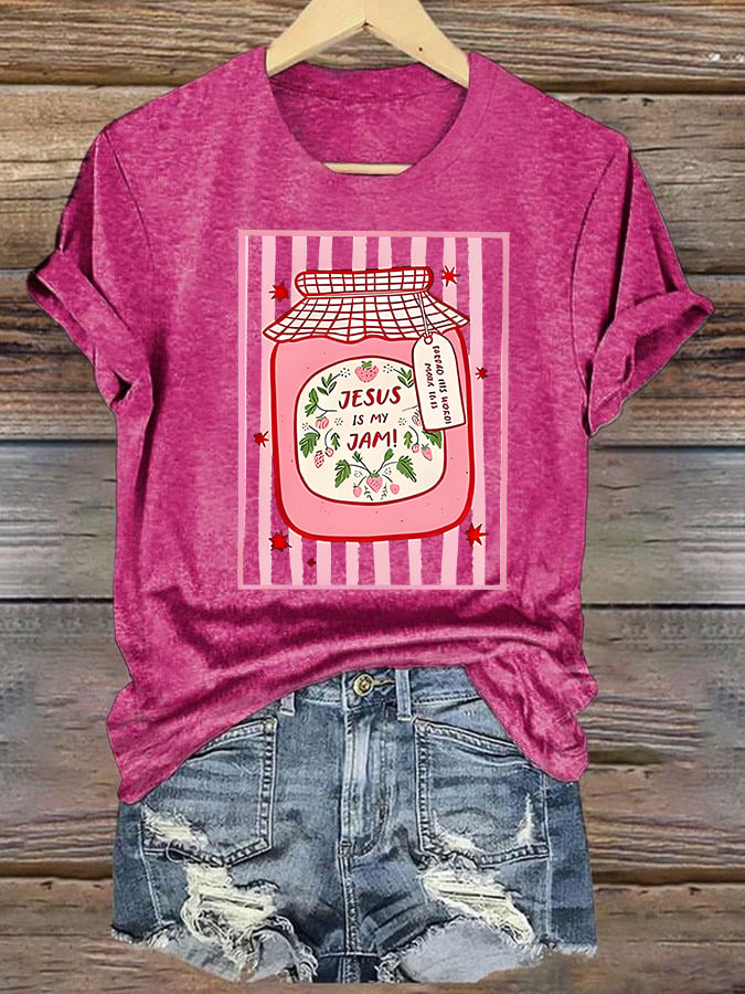 Women's JESUS IS MY JAM Print T-Shirt