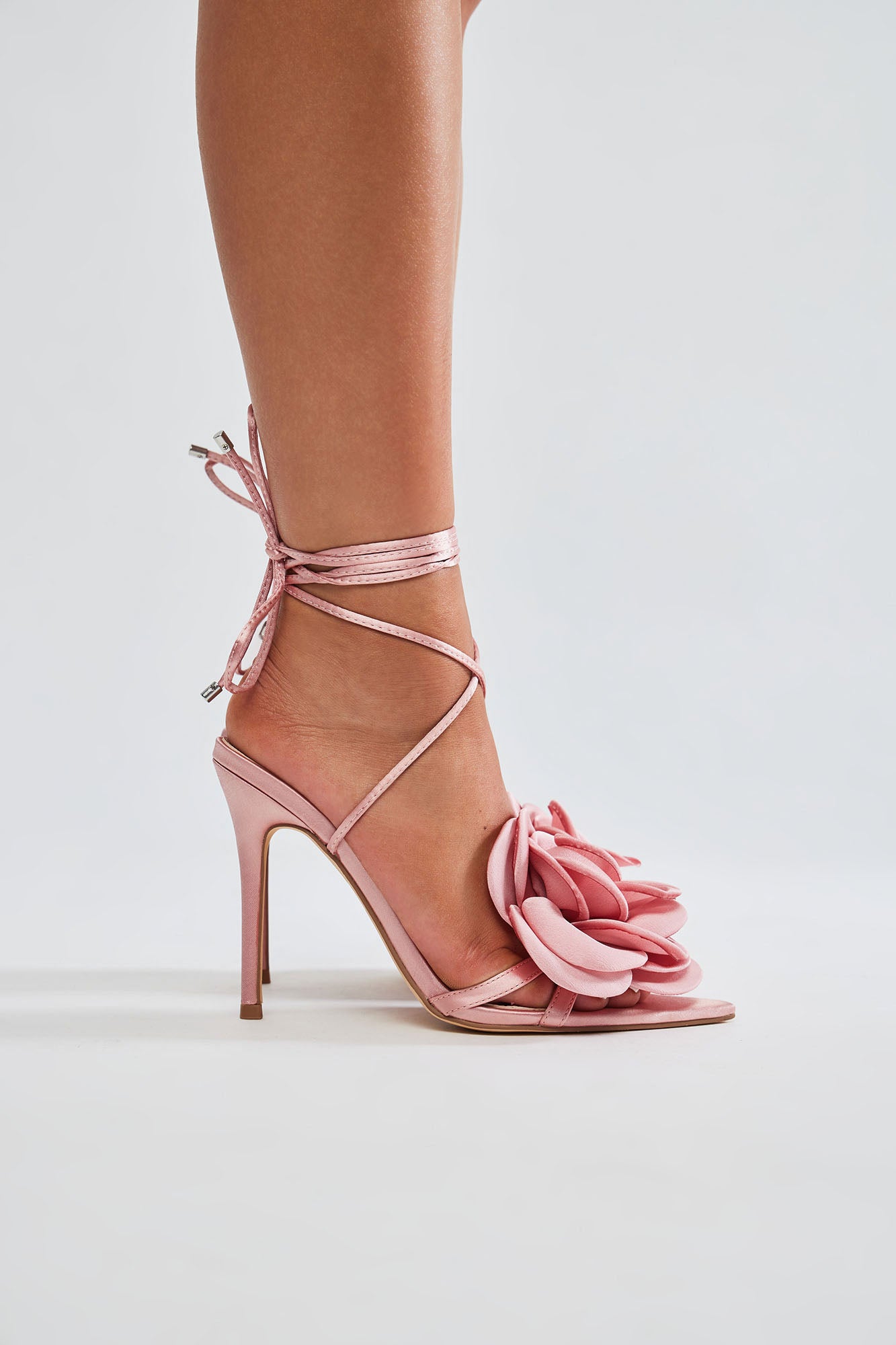 Love Is Blooming Heeled Sandals - Black