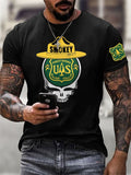 Men's Retro Resist Save The Forest Service Print T-Shirt