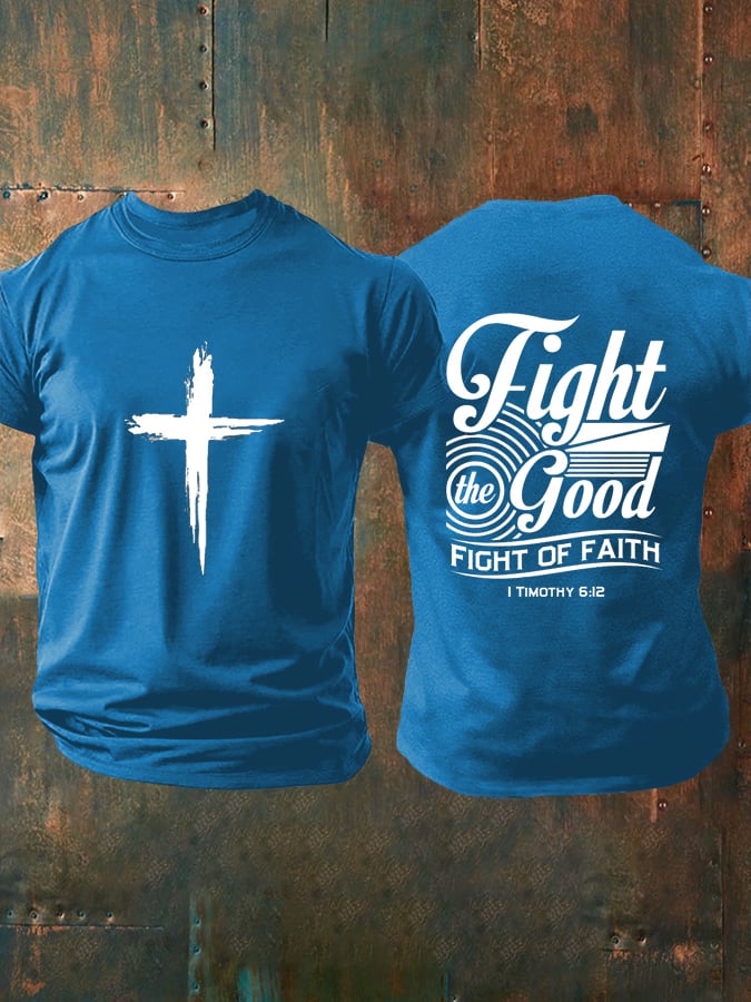 🔥Buy 3 Get 15% Off🔥Men's Faith  Printed Casual T-Shirt