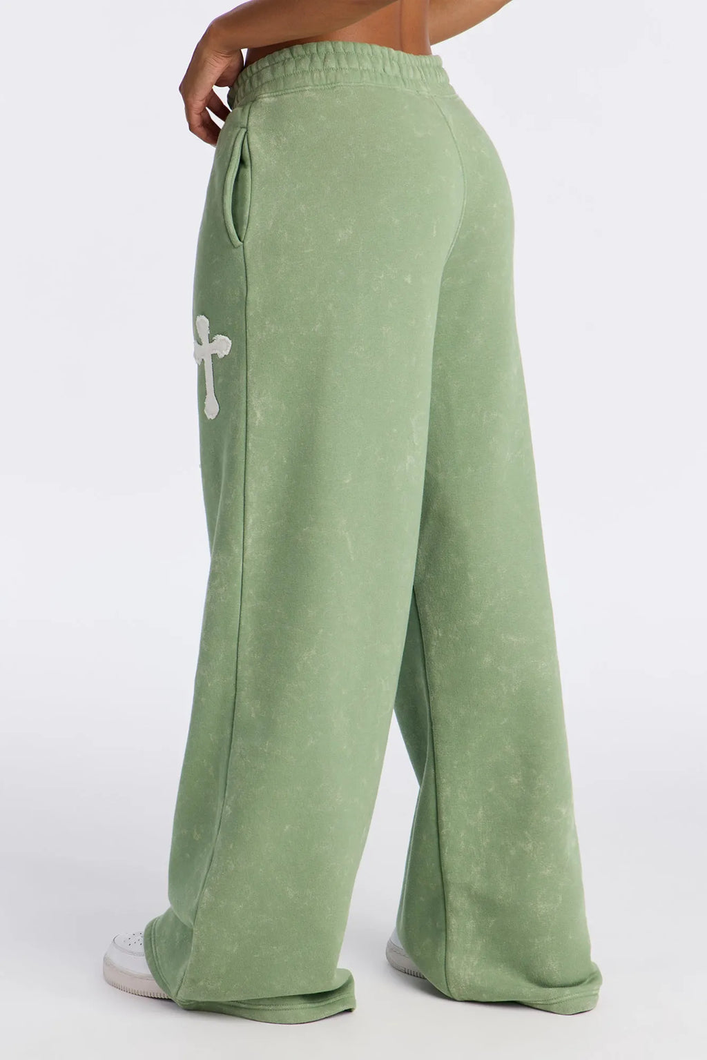 Double The Intentions Washed Fleece Pant - Pink