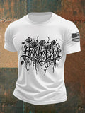 🔥Buy 3 Get 15% Off🔥Men's Fear No Evil Gothic Christian Print Round Neck T-Shirt