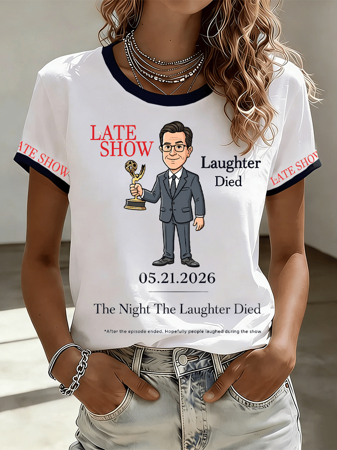 🔥Buy 3 Get 15% Off🔥Women's "Night When Laughter Stops" Printed Comfortable  T-Shirt