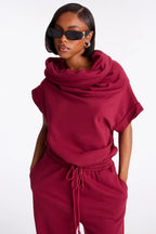 Alexa Jogger Pant Set - Burgundy