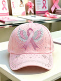 Pink Plaid Print Cap