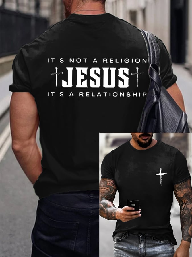 🔥Buy 3 Get 15% Off🔥Men's Faith  Printed Casual T-Shirt