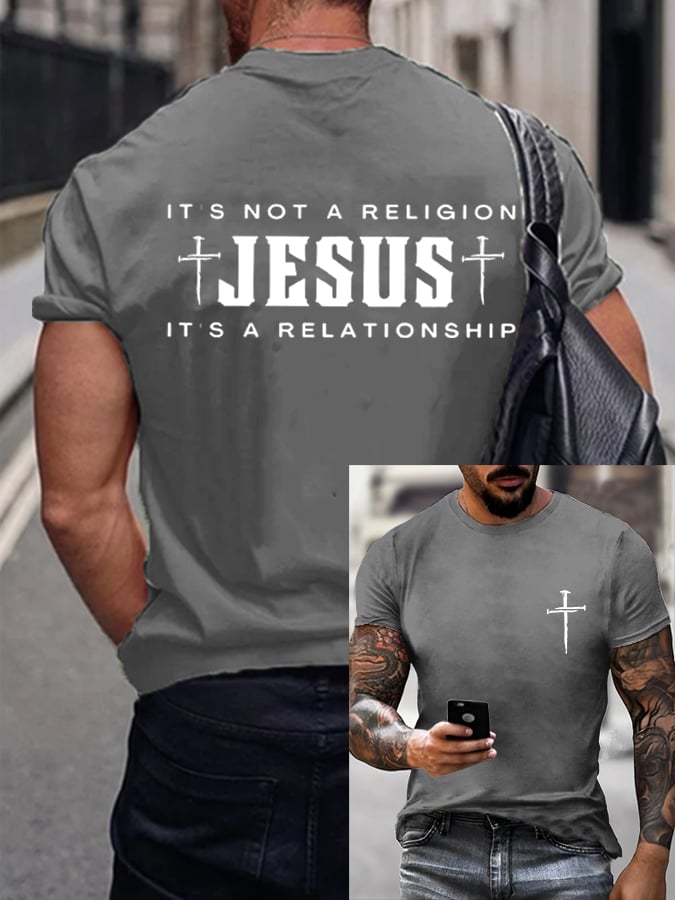 🔥Buy 3 Get 15% Off🔥Men's Faith  Printed Casual T-Shirt
