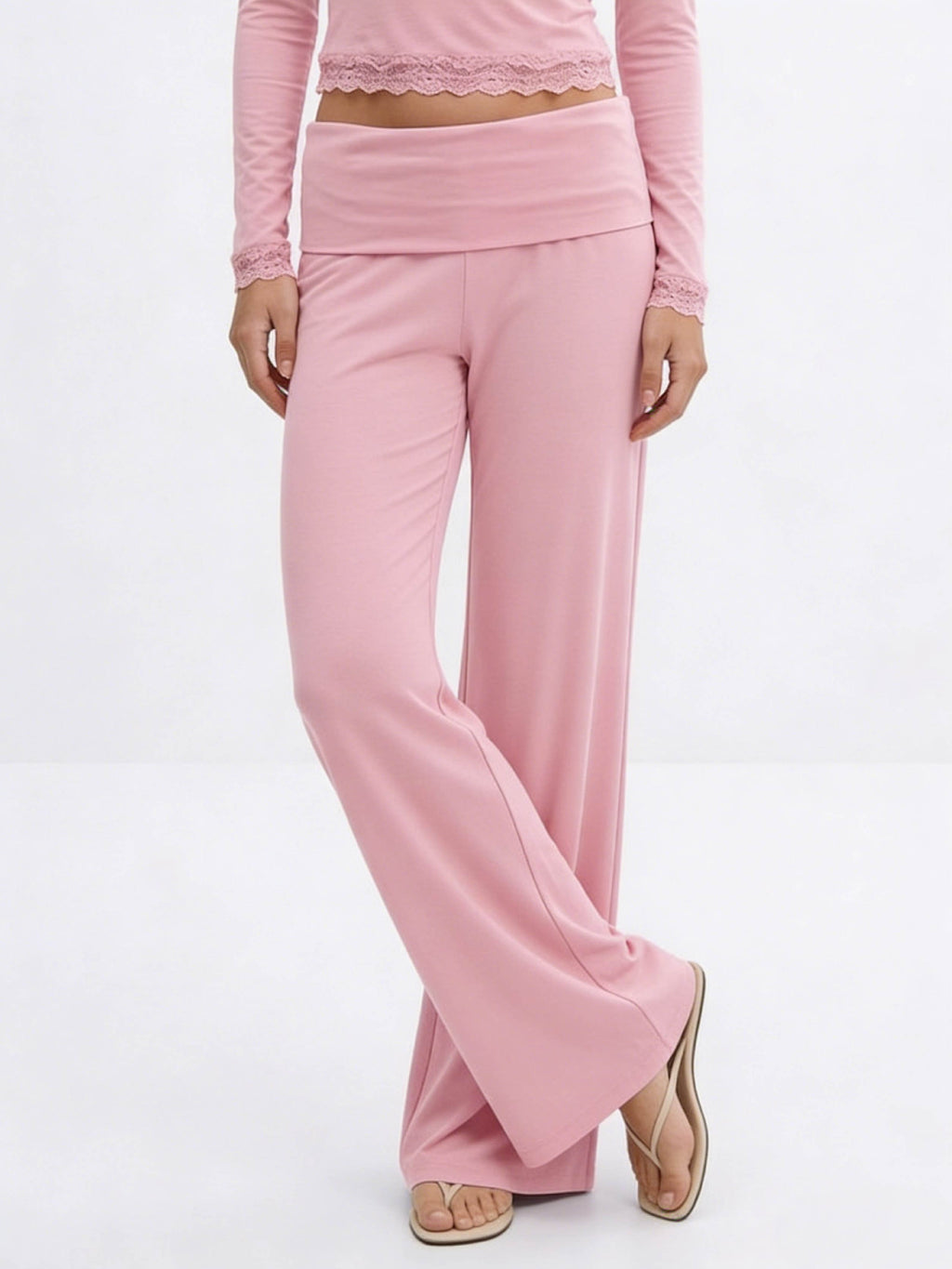Y coral baggy yoga pants