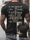 Men'S Casual Faith Forgiven & Free Short-Sleeved T-Shirt