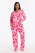 Love Is Sweet Long Sleeve PJ Pant Set - Pink/combo