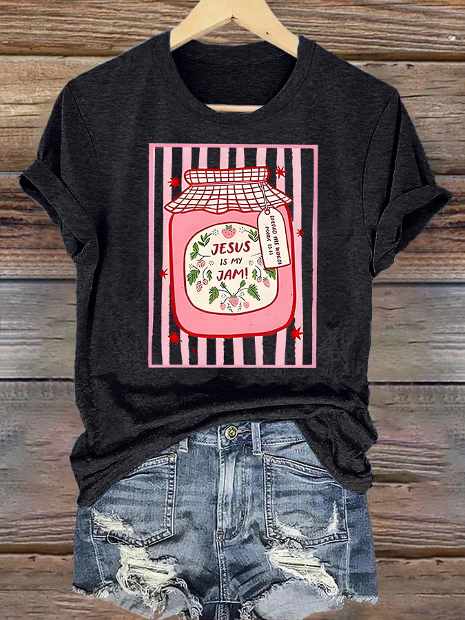 Women's JESUS IS MY JAM Print T-Shirt