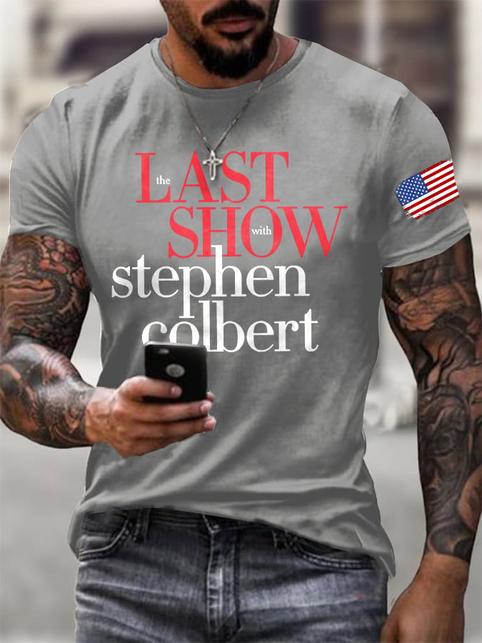 🔥Buy 3 Get 15% Off🔥Men's Retro Last Show Print T-Shirt
