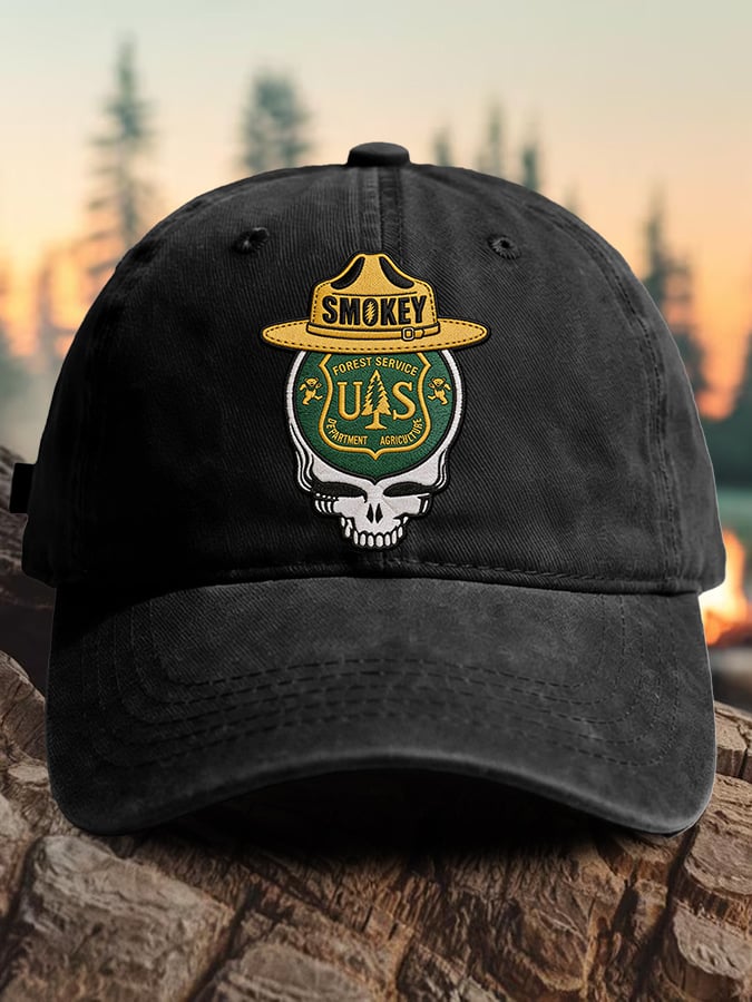 Retro Resist Save The Forest Service Print Baseball Cap