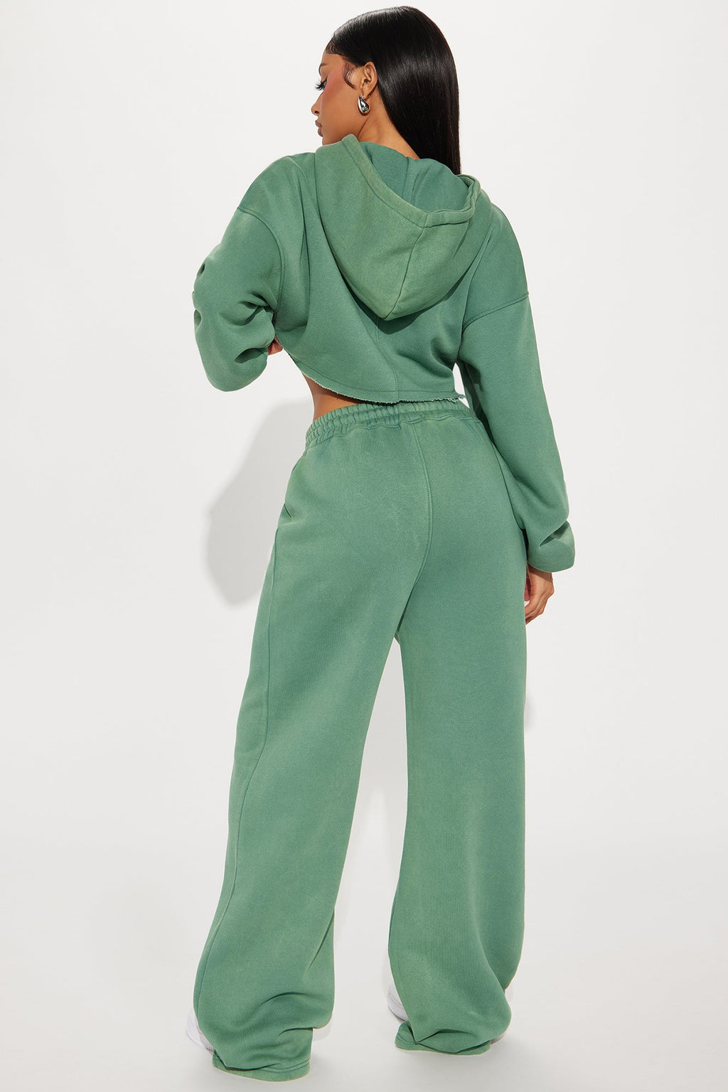 On The Go Fleece Pant Set - Blue