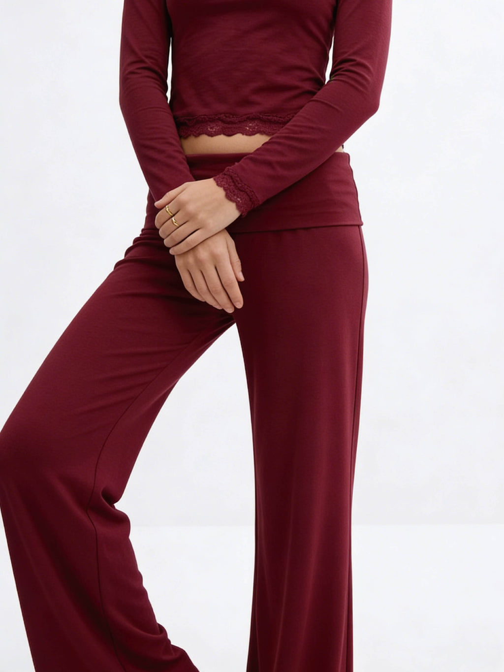 Y coral baggy yoga pants