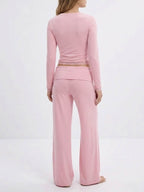 Y coral baggy yoga pants