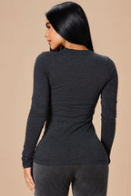 Sabrina Long Sleeve Tee - Camel