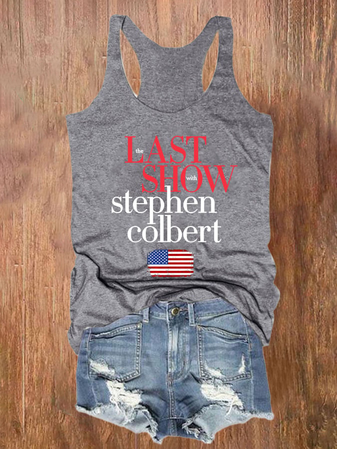🔥Buy 3 Get 15% Off🔥Retro Last Show Print Tank Top