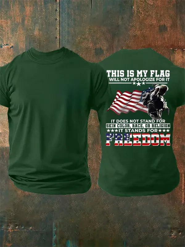 Men's  THIS IS MY FLAG  Print T-Shirt