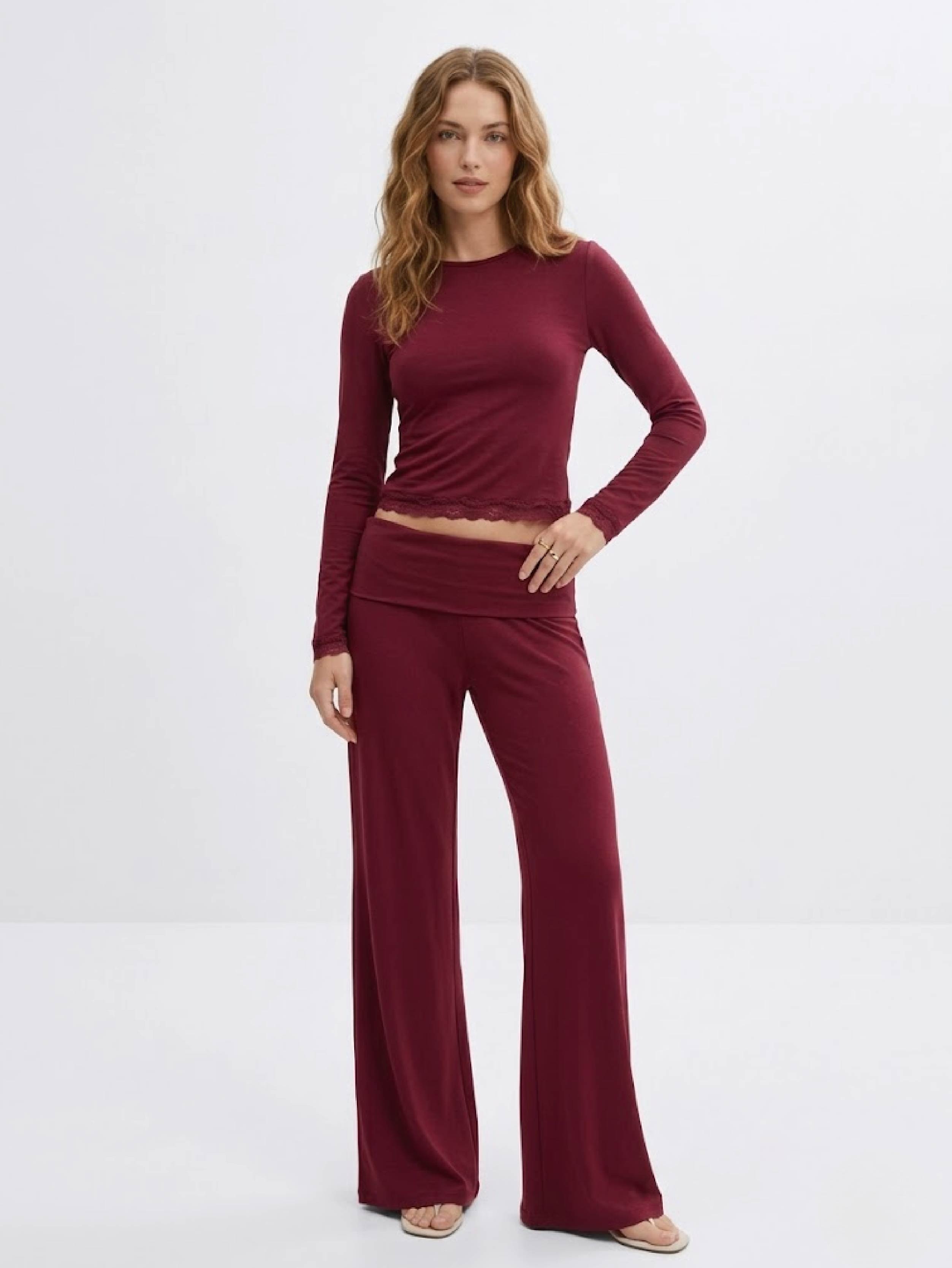 Y coral baggy yoga pants