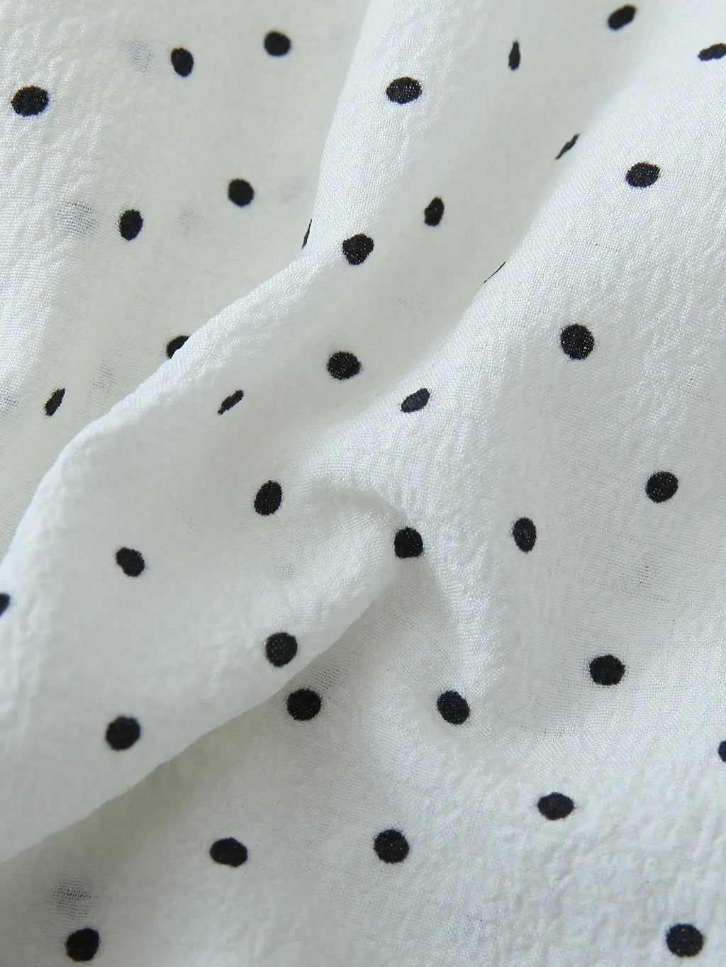 2pcs/Set Women's Mini Polka Dot Printed Pajama Set With Contrast Trim Button-Down Shirt And Bowknot Shorts, Perfect For Home Wear In Summer White Set,Two Pieces Set