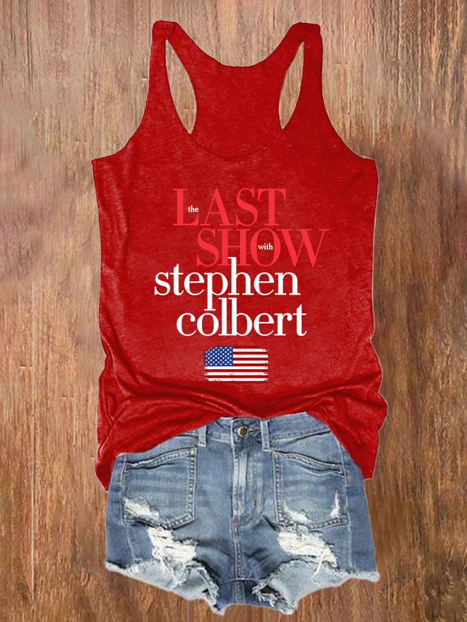 🔥Buy 3 Get 15% Off🔥Retro Last Show Print Tank Top