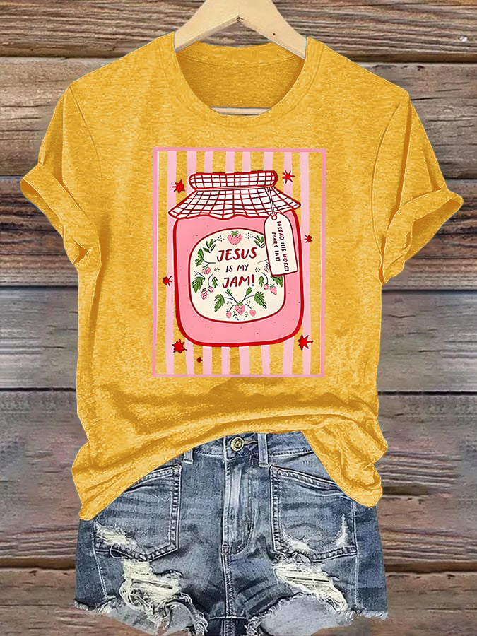 Women's JESUS IS MY JAM Print T-Shirt