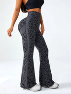 Women's Seamless Leopard Print High-Waisted Yoga Pants, Scrunch Sports Leggings, Tight-Fit Sportswear for All Seasons, Stylish & Comfortable Workout Bottoms, Seamless Fitness Leggings, High Stretch Bottoms