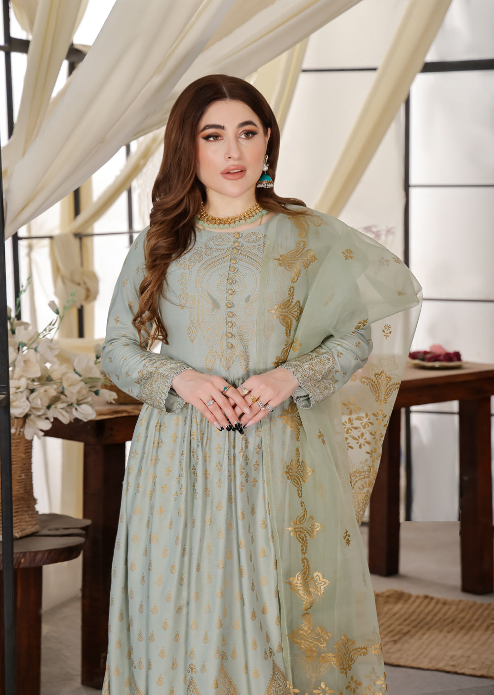 HK245 Gavinchi - Readymade Mother & Daughter Dress