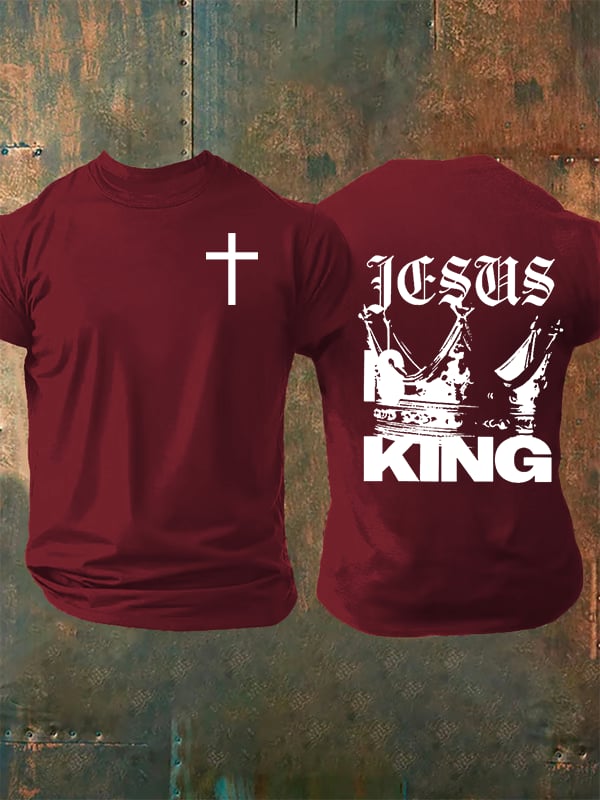 Men's  Jesus Is King Christian  T-Shirt