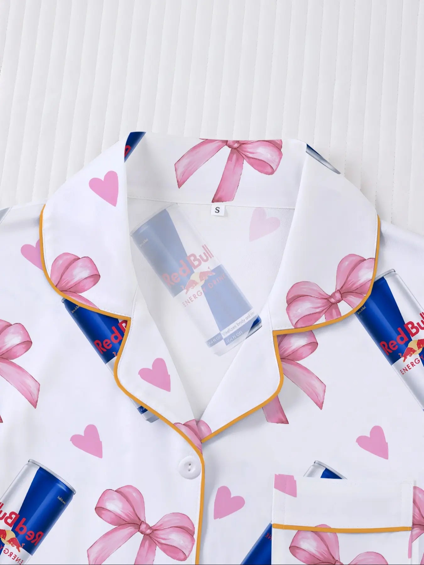 Women's Heart & Bow Print Sleepwear Set