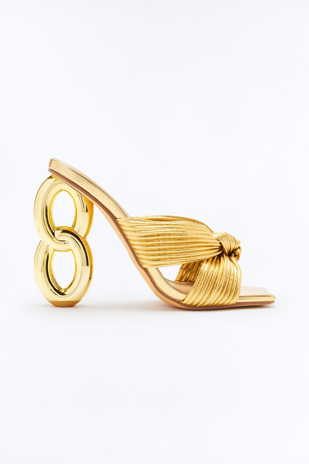 Puerto Rico Knotted Novelty Heels - Gold