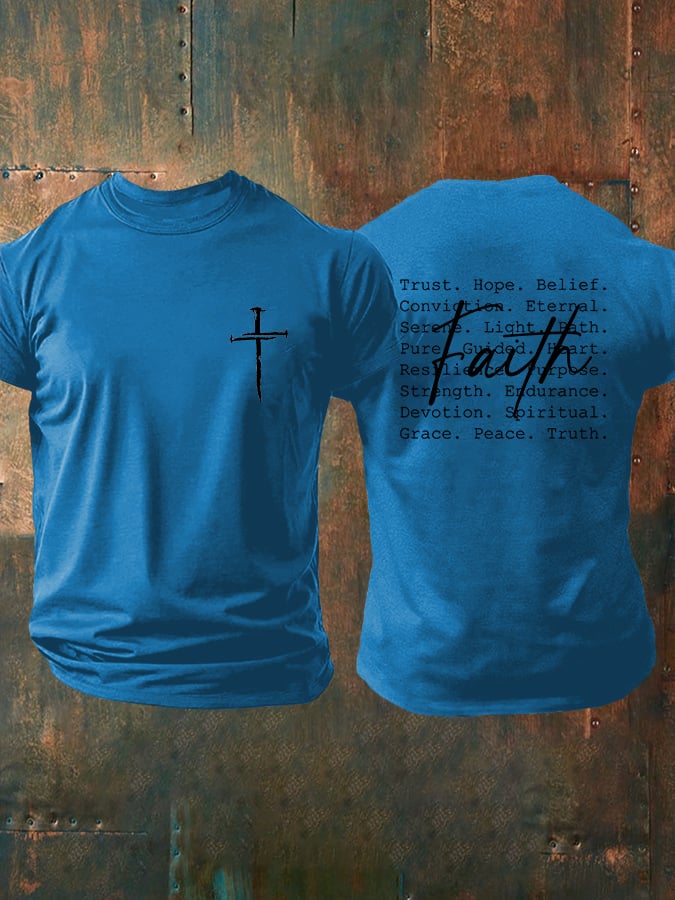 🔥Buy 3 Get 15% Off🔥Men's casual faith T-shirt