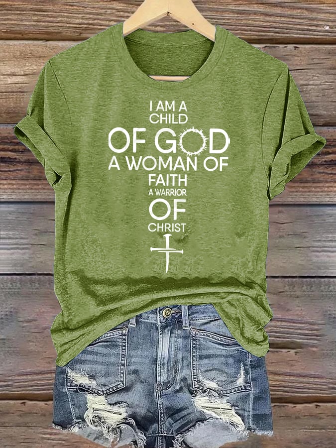 Women's  Child Of God T-Shirt: Woman Of Faith, Christian  T-Shirt