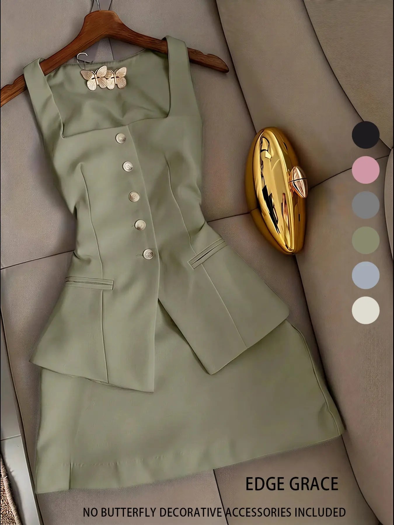 New Women's Short Skirt Two-Piece Set Vest Top Elegant Aesthetic Minimalist Casual Fashion, Stylish Summer Outfit, Perfect for Daily Wear Womenswear