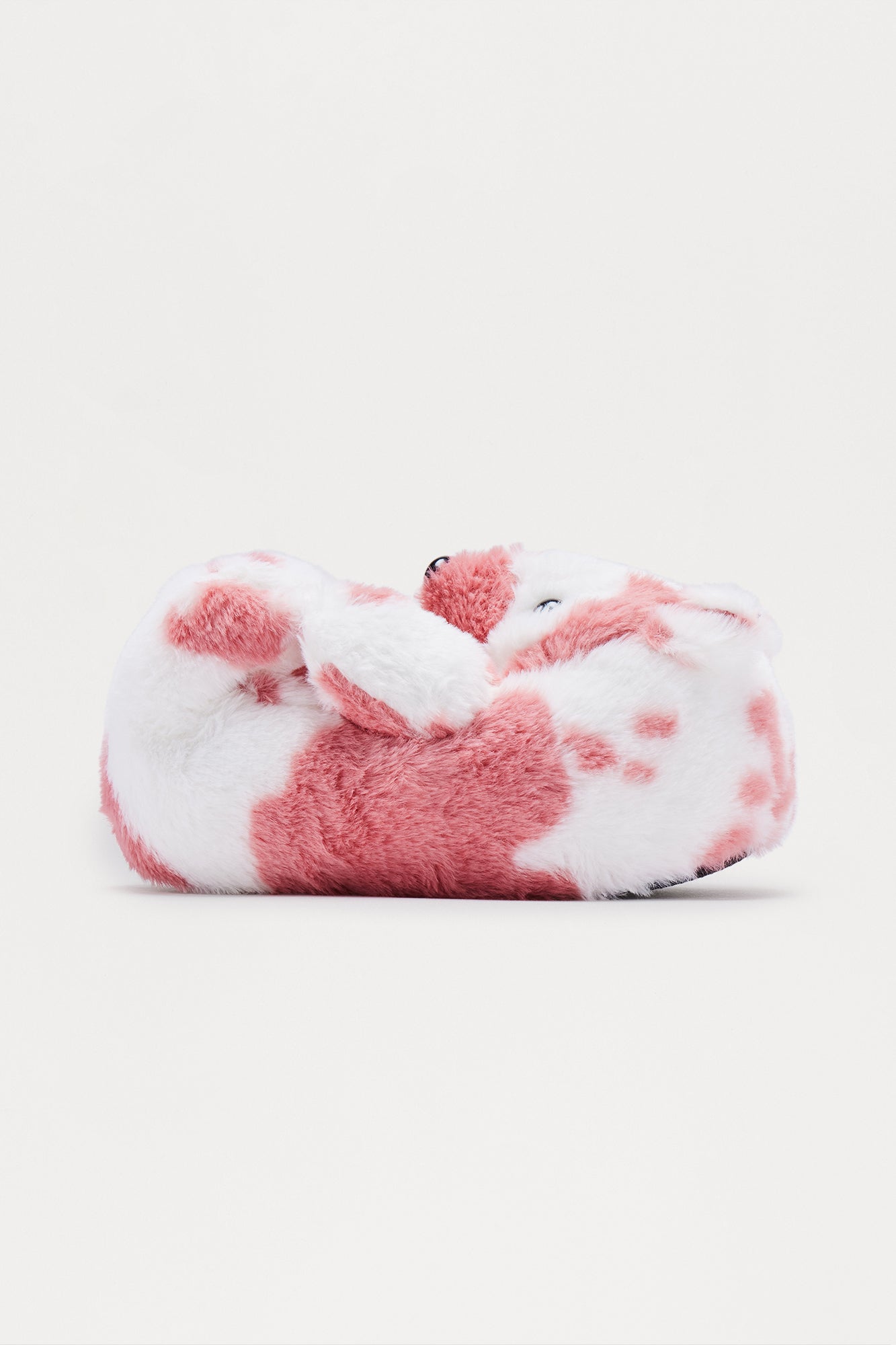 Camo Bear Faux Fur Slippers - Fuchsia/combo